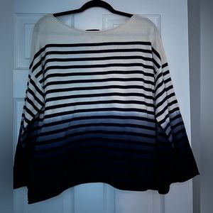 J crew navy ombré striped sweater